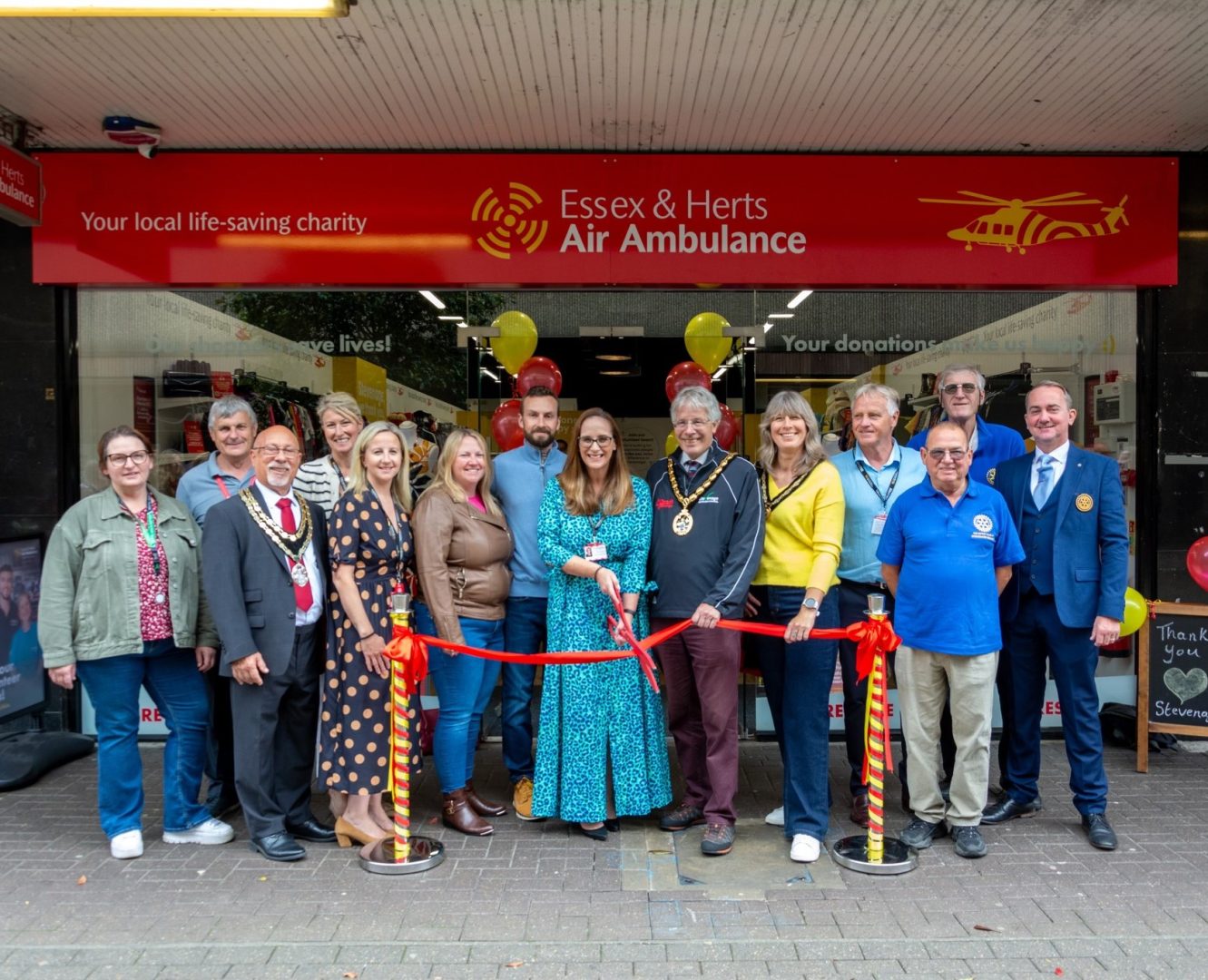 Air Ambulance new shop opening in Stevenage Wednesday 3rd July 2024 by EHAA (1)