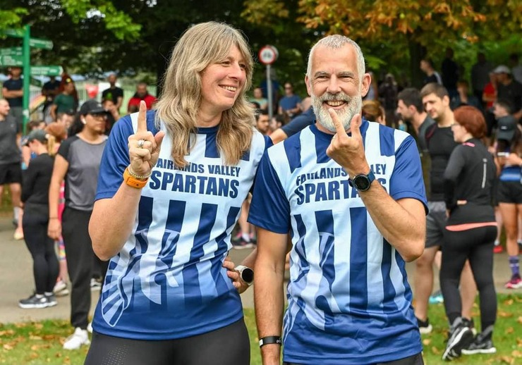 Penny Schenkel FVS and Darren Emmerson FVS one to go (to 100 and 200) at parkrun by Keith Fenwick FVS (1)