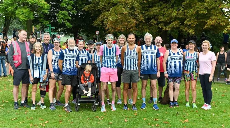 Some of the Spartans at Stevenage parkrun on stripey Saturday by Keith Fenwick FVS (3)