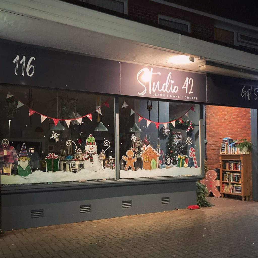 studio-42-stevenage-christmas-shop-window-2024