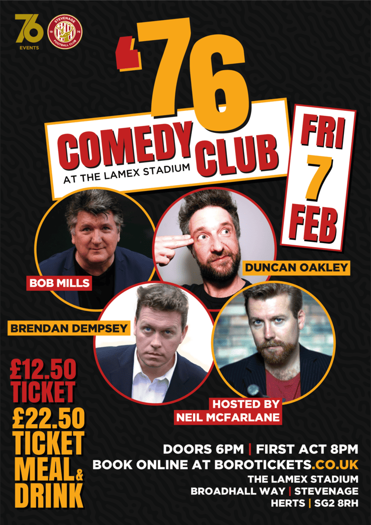 Comedy Club - Stevenage football Club