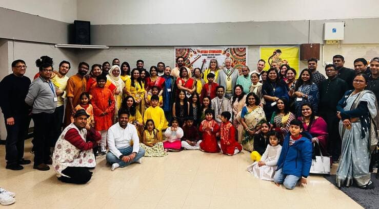 Stevenage Celebrates Saraswati Puja with Music, Dance, and Community Spirit